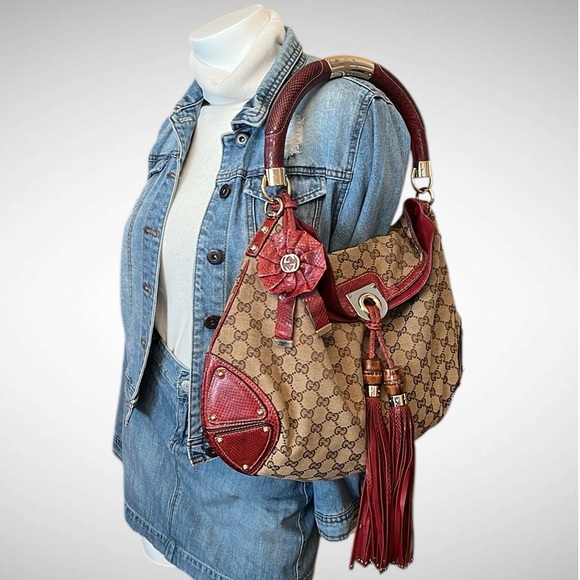 A302- ๐ฏ% authentic Gucci UNICEF INDY shoulder bag - Picture 2 of 16